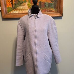Carlisle Women’s Lavender Angora/Wool Blend Teddy Jacket Size 14